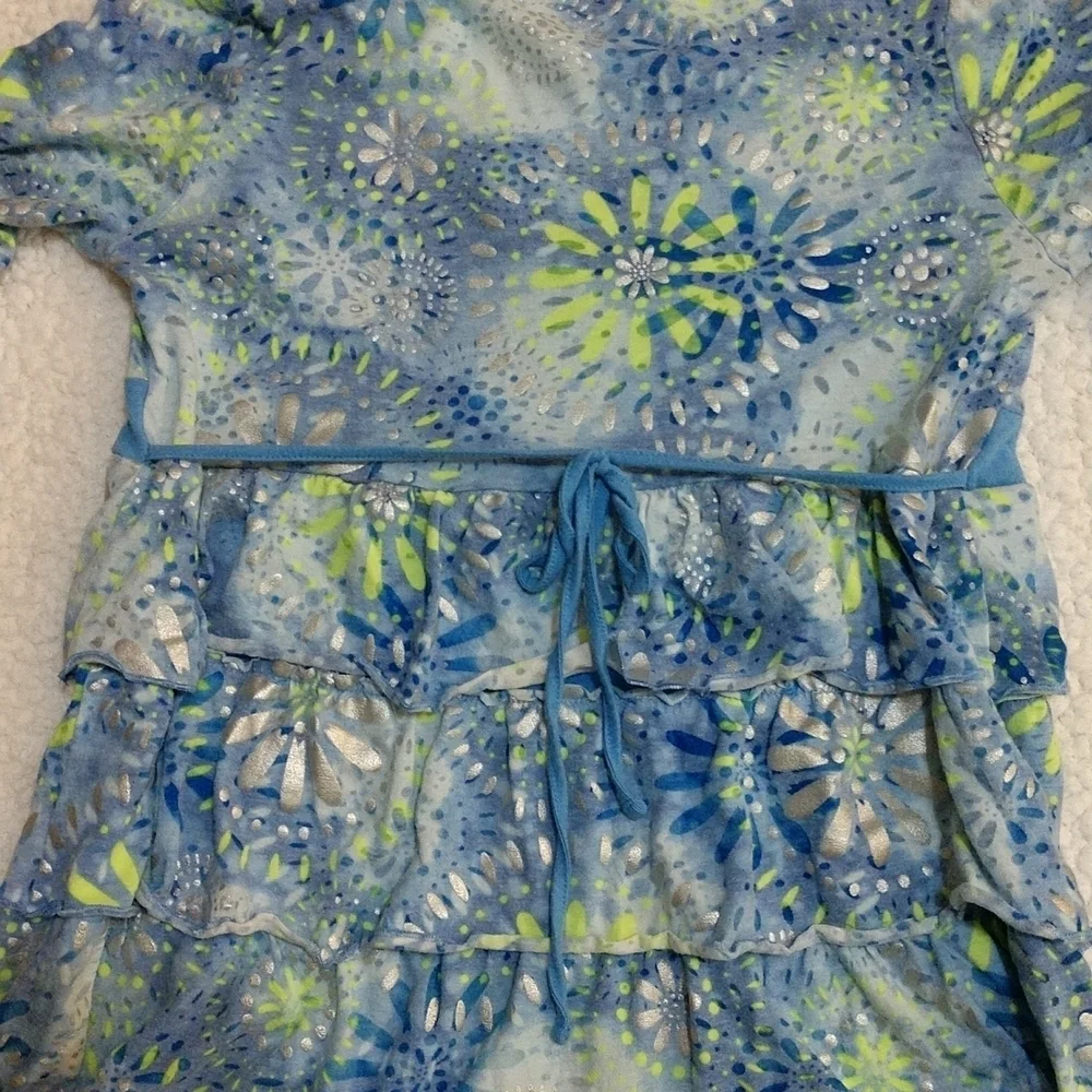 Justice Girls Long Sleeve Ruffled Top Size 18